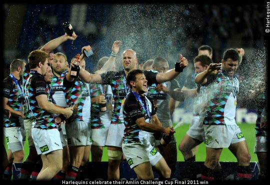 Harlequins win the Amlin Challenge Cup vs Stade Francais 2011